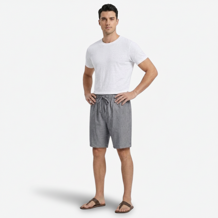 VALERIQUE | Short en Lin Léger pour Homme – Coupe Ample