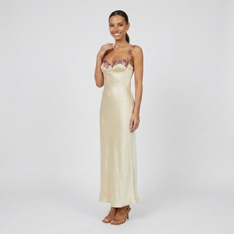 VALERIQUE | Robe Maxi pour Femme – Coupe Longue et Taille Définie