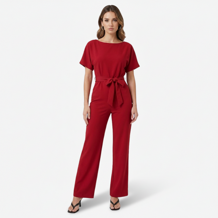VALERIQUE | Combinaison en Coton Léger pour Femme – Taille Marquée et Jambes Larges