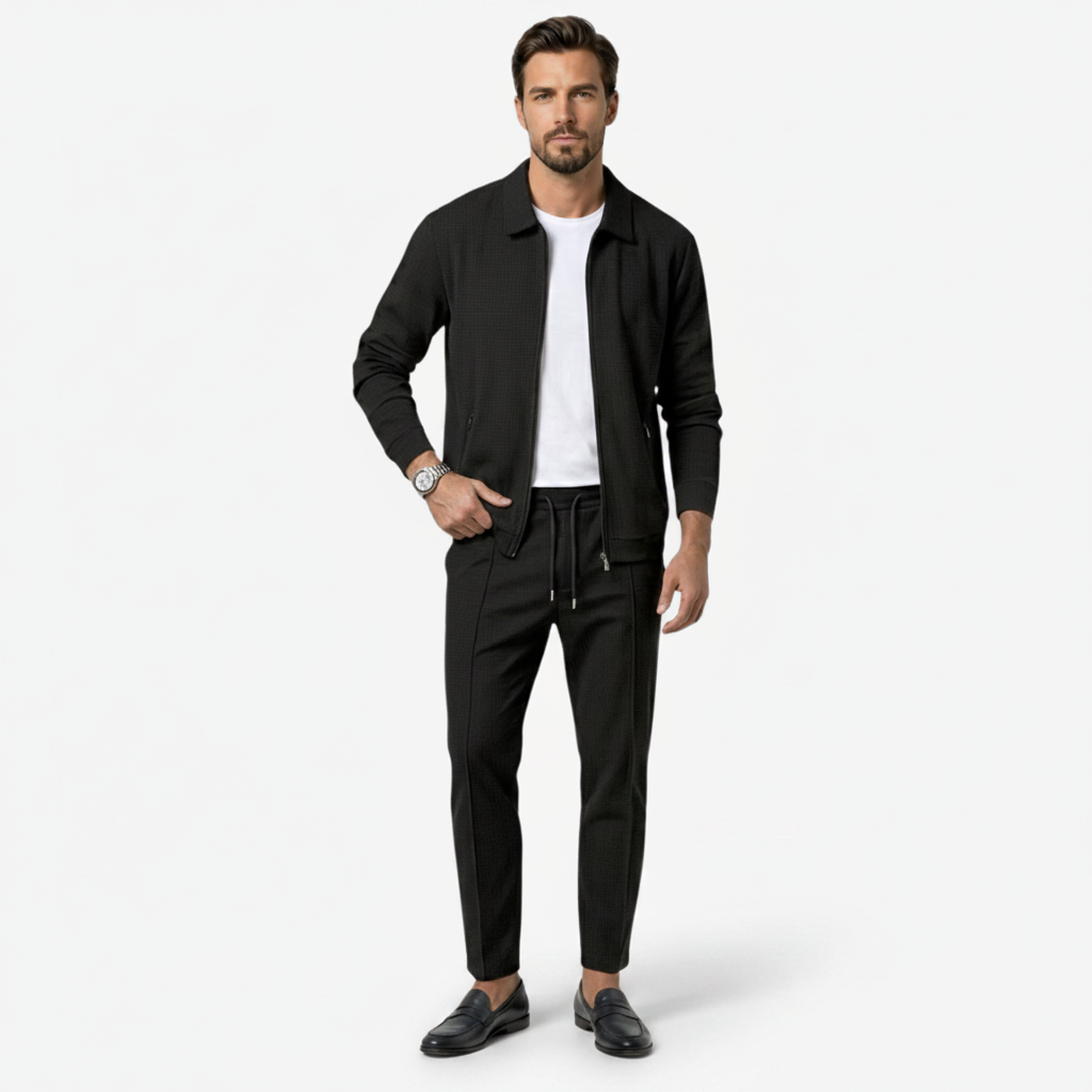 VALERIQUE | Ensemble Veste Zippée et Pantalon pour Homme