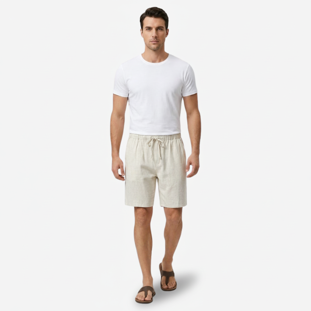 VALERIQUE | Short en Lin Léger pour Homme – Coupe Ample