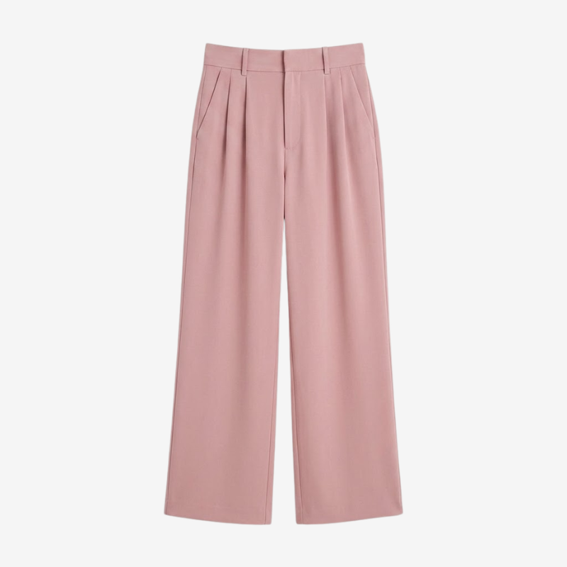 VALERIQUE | Pantalon Taille Haute pour Femme – Coupe Droite