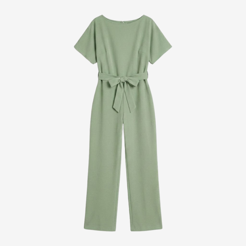 VALERIQUE | Combinaison en Coton Léger pour Femme – Taille Marquée et Jambes Larges