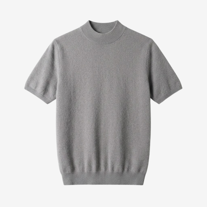 VALERIQUE | T-Shirt Col Montant en Laine pour Homme – Coupe Ajustée