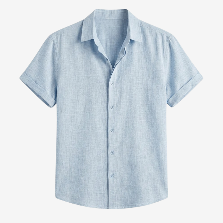 VALERIQUE | Chemise en Lin pour Homme – Manches Courtes et Coupe Ample