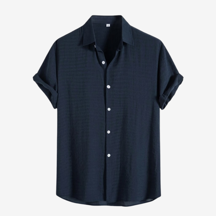VALERIQUE | Chemise en Coton pour Homme – Manches Courtes et Coupe Classique