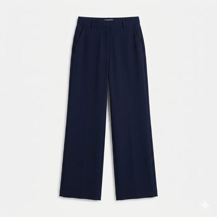 VALERIQUE | Pantalon Taille Haute pour Femme – Coupe Droite