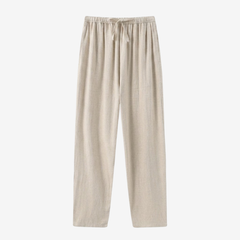 VALERIQUE | Pantalon en Lin Léger pour Homme – Coupe Ample