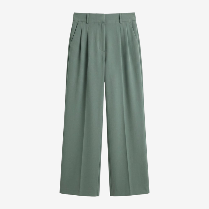 VALERIQUE | Pantalon Taille Haute pour Femme – Coupe Droite