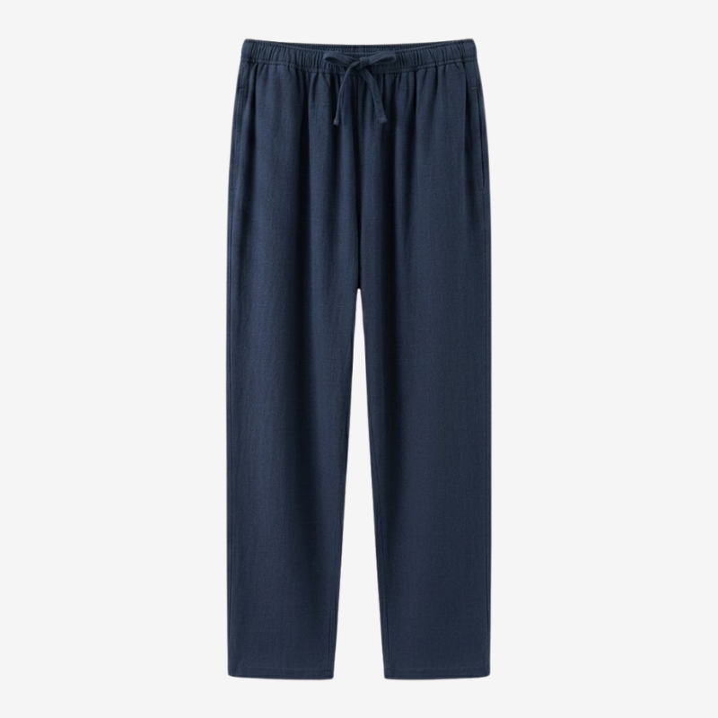 VALERIQUE | Pantalon en Lin Léger pour Homme – Coupe Ample
