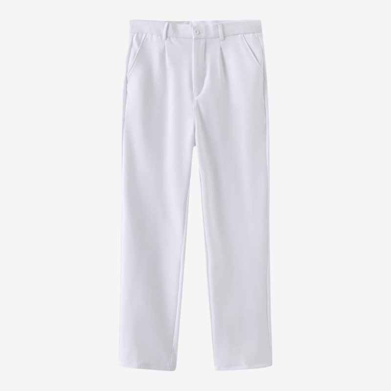 VALERIQUE | Pantalon Extensible en Coton pour Femme – Coupe Ajustée