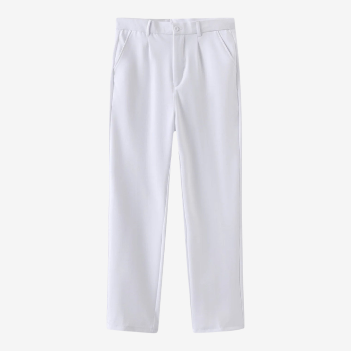 VALERIQUE | Pantalon Extensible en Coton pour Femme – Coupe Ajustée