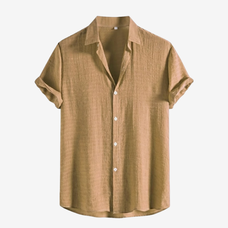 VALERIQUE | Chemise en Coton pour Homme – Manches Courtes et Coupe Classique