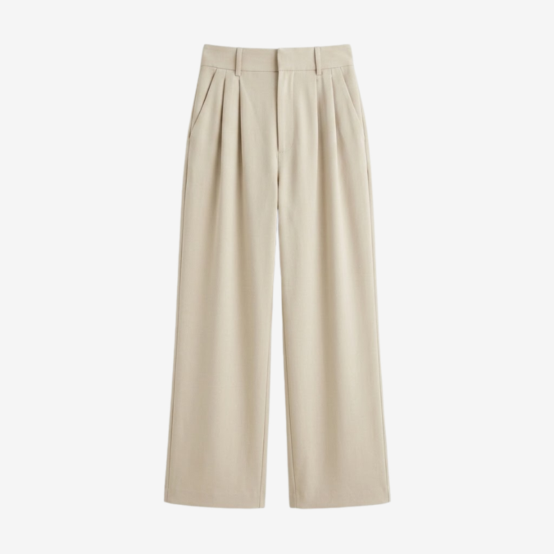 VALERIQUE | Pantalon Taille Haute pour Femme – Coupe Droite