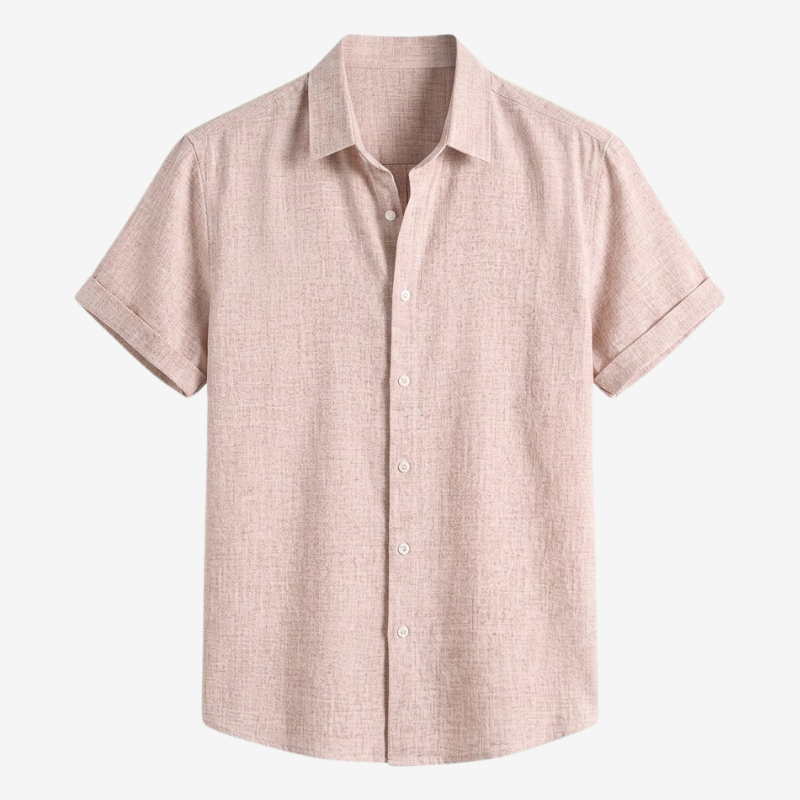VALERIQUE | Chemise en Lin pour Homme – Manches Courtes et Coupe Ample