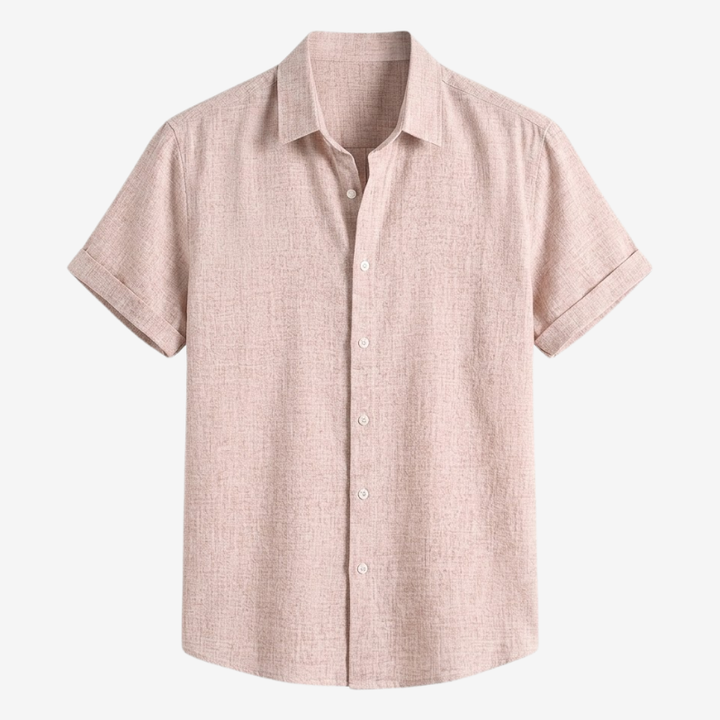 VALERIQUE | Chemise en Lin pour Homme – Manches Courtes et Coupe Ample