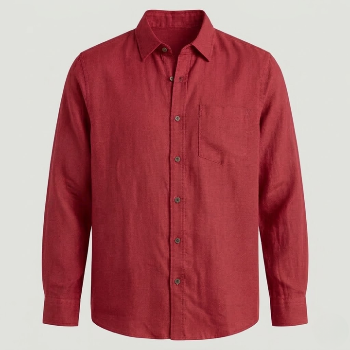 VALERIQUE | Chemise à manches longues coupe classique style minimaliste pour usage quotidien
