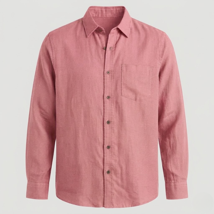 VALERIQUE | Chemise à manches longues coupe classique style minimaliste pour usage quotidien