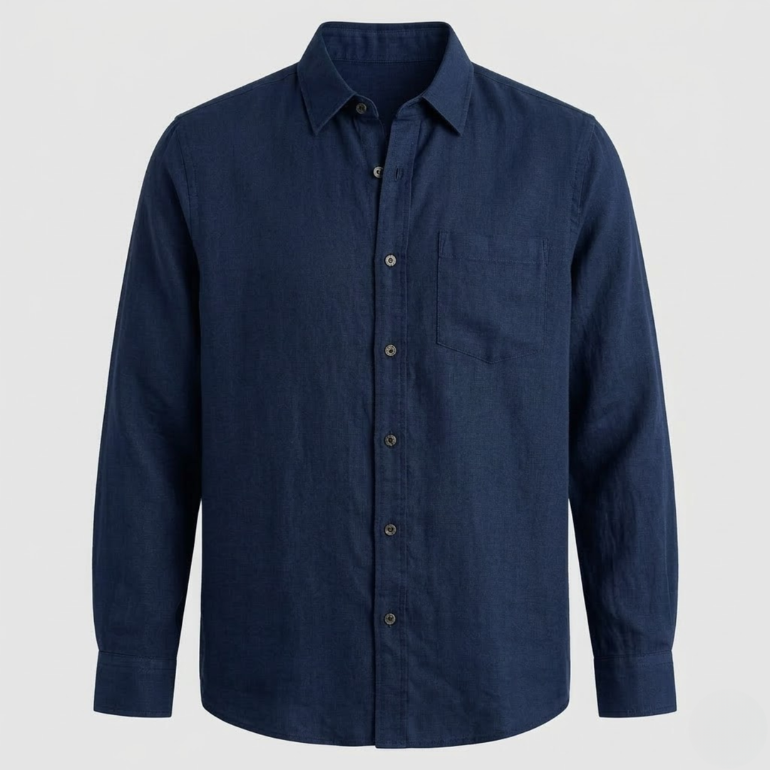 VALERIQUE | Chemise à manches longues coupe classique style minimaliste pour usage quotidien