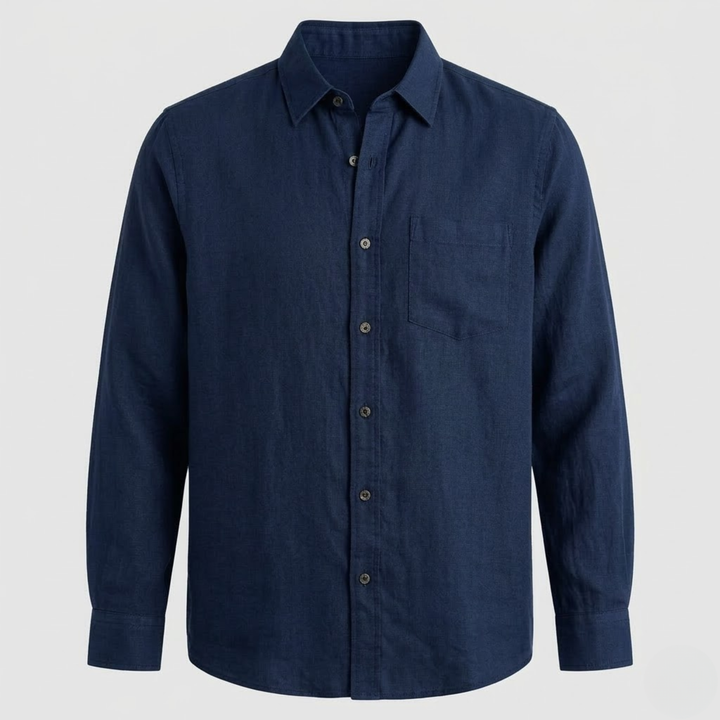 VALERIQUE | Chemise à manches longues coupe classique style minimaliste pour usage quotidien